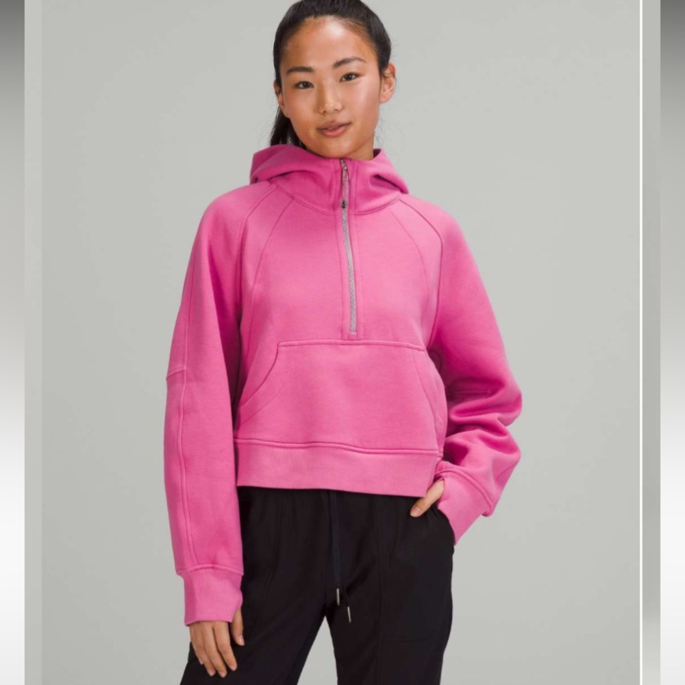 lululemon athletica Pink Half-Zip Hoodie